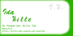 ida wille business card